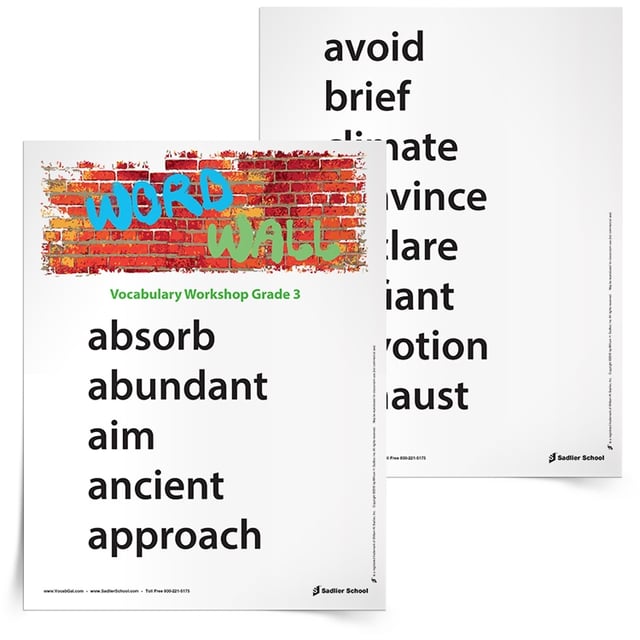3rd Grade Vocabulary Worksheets, Printables, and Resources