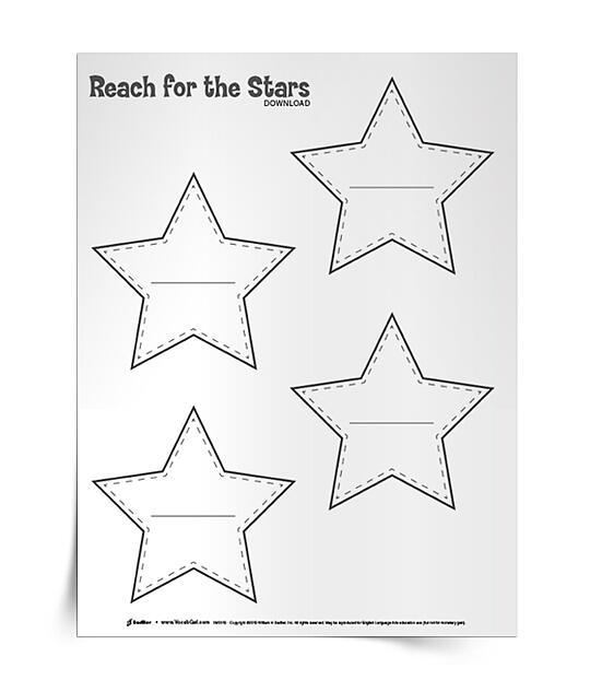Reach for the Stars download aims to excite students about the joys of language and the fun they can have with words! This simple reward system will have students sharing vocabulary discoveries and making the most out of reading/TV viewing. Make your classroom ceiling sparkle and download the Reach for the Stars editable PDF! 