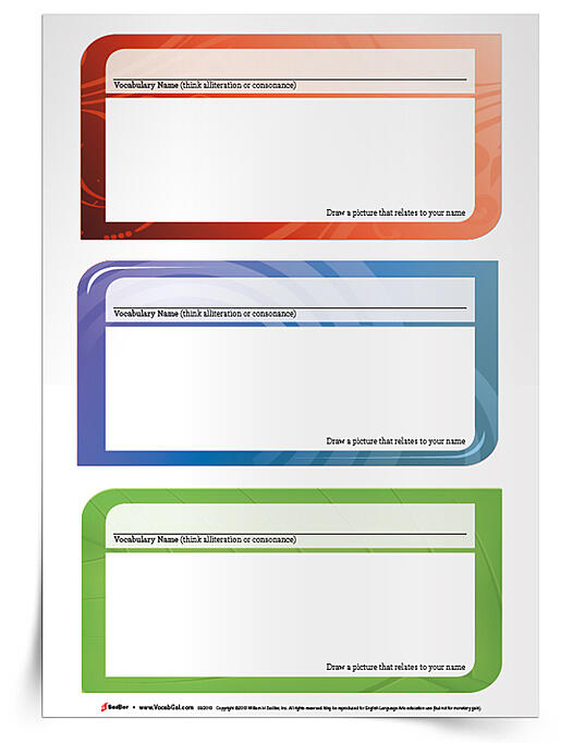 This simple back-to-school vocabulary activity is a great icebreaker and will get students immediately learning new vocabulary words. Also, this brief activity can serve to introduce your vocabulary book, help students access previous vocabulary, and set the precident that words are an important part of the curriculum.