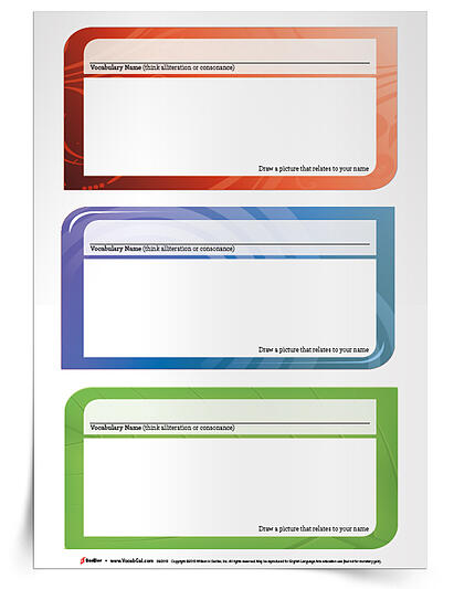 I love this final back-to-school activity for middle school students because it again encourages students to use vocabulary words... it also helps me to remember students’ names. Students essentially create their own mnemonic devices for their names using their vocabulary words and some creativity!