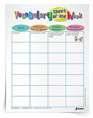The following 6th grade vocabulary worksheets are additional resources that support word learning. From reward systems to vocabulary homework options, these printables are a must have! 