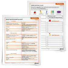 vocab building worksheets