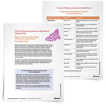 Free Printable Interactive Read Aloud Lesson Template- Harvesting Hope
