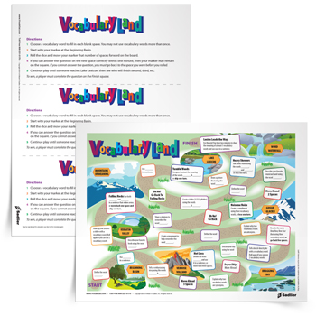 Here are additional vocabulary games you can print for free and play in your classroom!