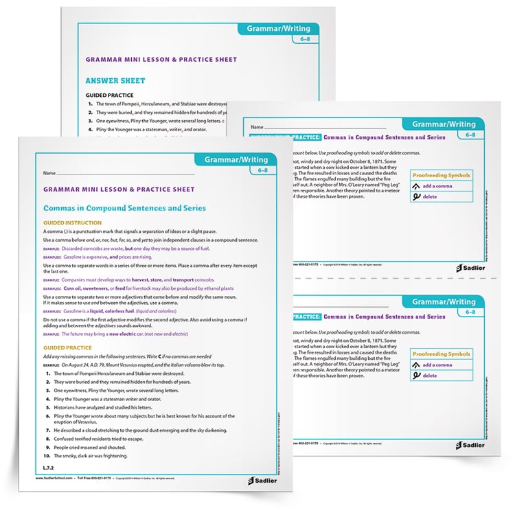 Weekly Grammar Worksheet Commas Weekly Grammar Worksheet Commas