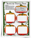 <em>Pumpkin Patch</em> Vocabulary Activity