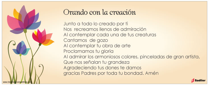 Orando con la creacion