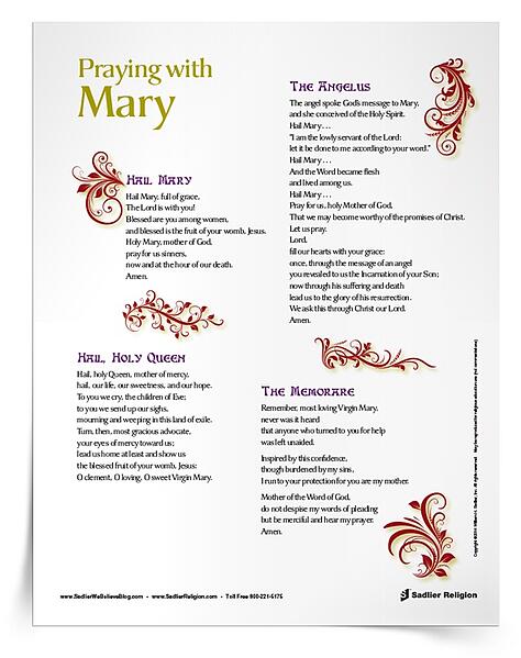 Resources For The Month Of Mary Free Printable Mary