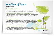 <em>New Year of Favor</em> Reflection