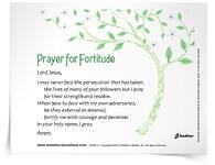 <em>Prayer for Fortitude</em> Prayer Card