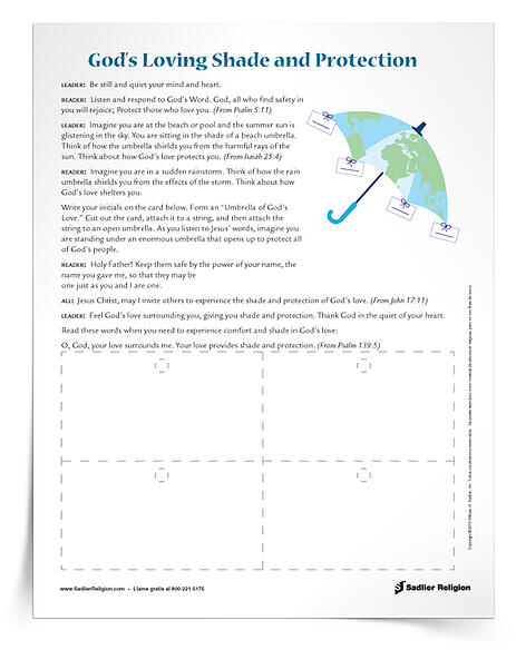 Download this prayer experience for catechists or parents to use with children on a summer day. If possible, have umbrellas on hand to use as props!