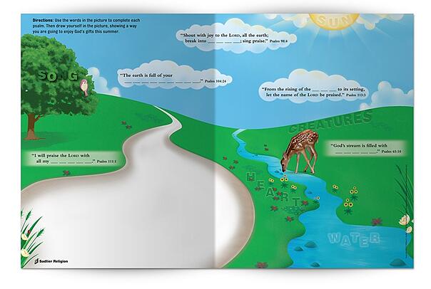 Download the Psalms for Summer 4-page reproducible lesson and prayer celebration to use with your family or class! 