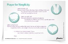 <em>Prayer for Simplicity</em> Prayer Card