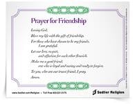 <em>Prayer for Friendship</em> Prayer Card