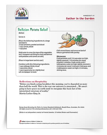 Download a full set of Gather In the Garden handouts in English or Spanish to use as you implement your parish Scripture event.