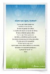 Estampa de oración <em>¡Con tus ojos, Señor!</em>