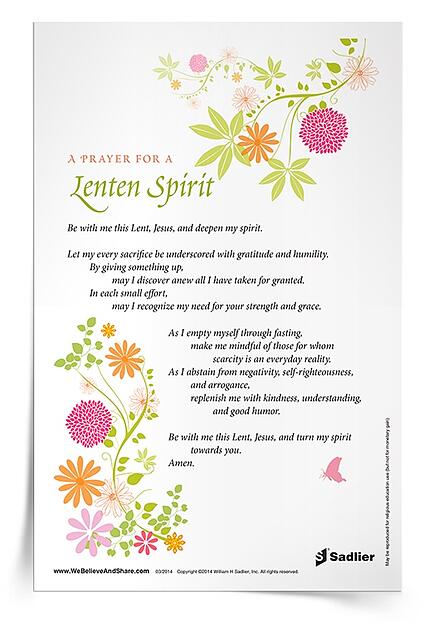  Lent Resources 2021 Prayer for Lenten Spirit