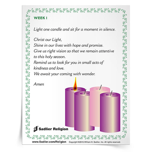 Advent Catholic Prayers & Advent Activities for Kids