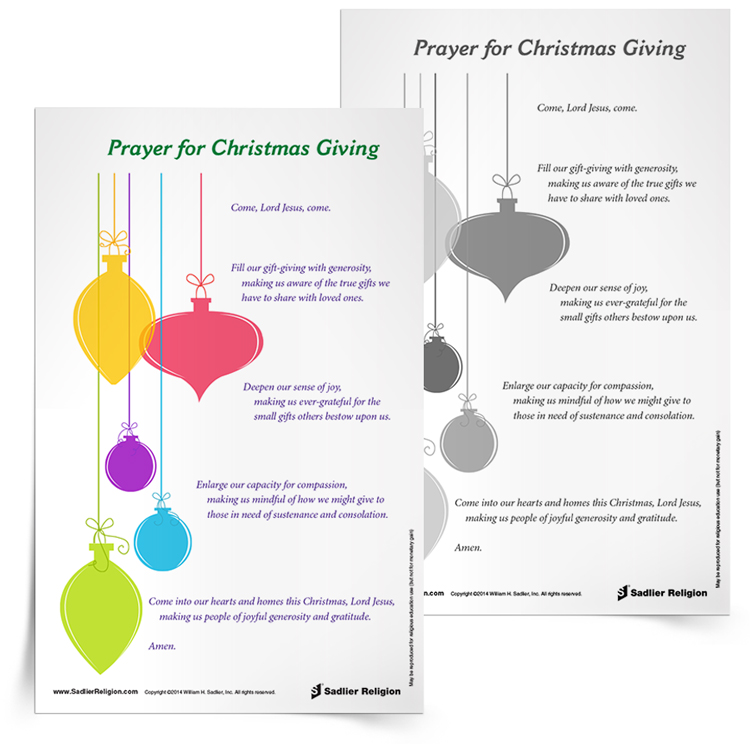 12 Printable Catholic Christmas Prayers