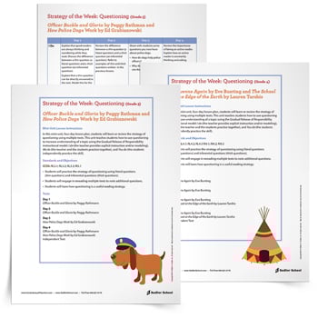 Questioning Strategy Lessons