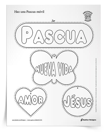 Recursos de Pascua para niños católicos - Actividad Pascua movil