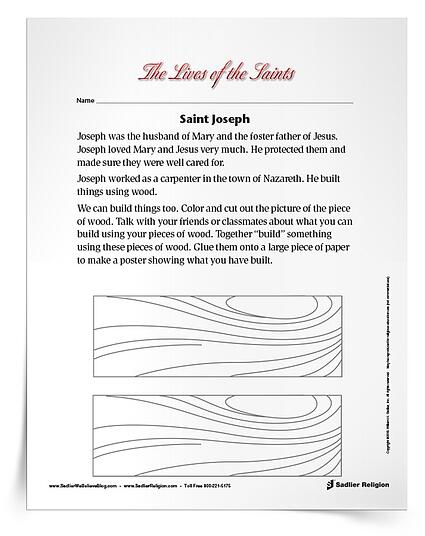 March Feast Days Catholic Saint Joseph Activity