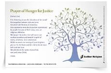 <em>Prayer of Hunger for Justice</em> Prayer Card