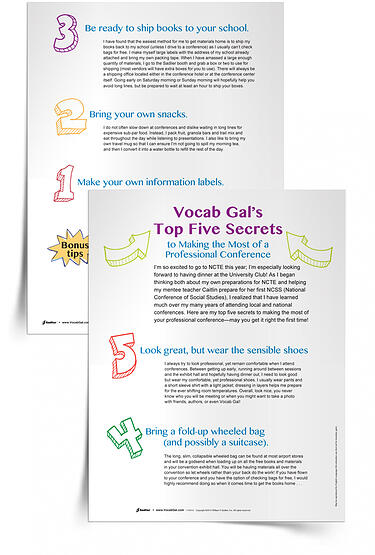 I love getting to attend the ILA conference in July and getting lots of great ideas (and posters) for a new school year
