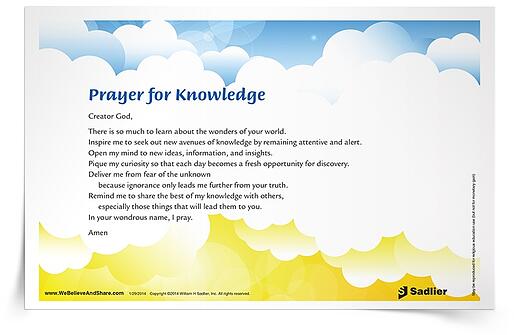 Help students understand their roles in Catholic education by recognizing their accomplishments. Consider a fun school-wide gathering that celebrates student or class achievements in relation to the 2018 theme of Catholic Schools: Learn. Serve. Lead. Succeed. Bring to light the differences students can make as they learn, serve, lead, and succeed in their schools, communities, and the world.  For further reading, explore this Prayer for Knowledge to celebrate the wonder and joy of learning. Share it with your students during Catholic Schools Week.