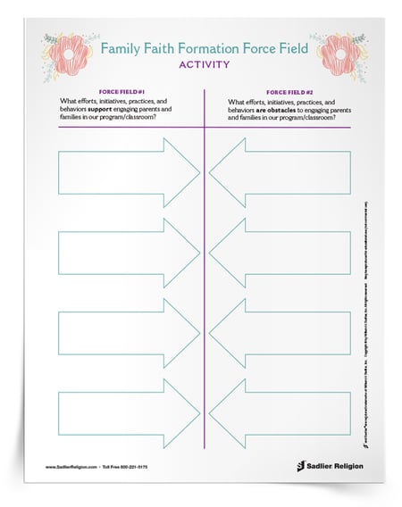 Download a free Family Faith Formation Force Field Activity.