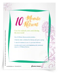 <em>10 Minute Retreat</em> Reflection