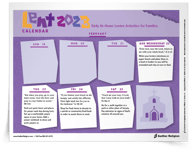 <em>Lenten</em> Calendar