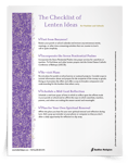 <em>Checklist of Lenten Ideas for Parishes and Schools</em>