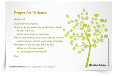 <em>Prayer for Patience</em> Prayer Card