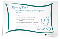 <em>Prayer of Peace</em> Prayer Card