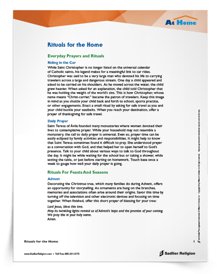Catholic Family Catechesis at Home