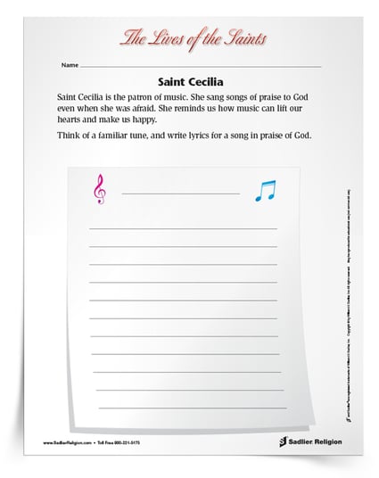Saint Feast Days November - Saint Cecilia