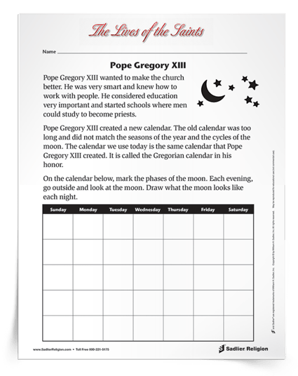 April Feast Days- Saint Gregory