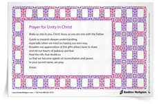 <em>Prayer for Unity in Christ</em> Prayer Card
