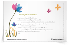 <em>Tarjeta de oración para la reverencia</em>