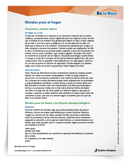 Rituales para el hogar 