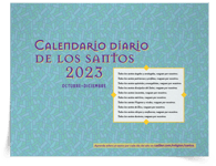 <em>Calendario diario de los santos</em>