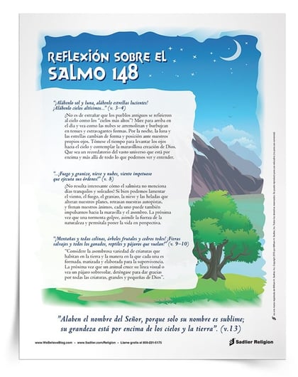 Reflexión sobre el Salmo 148 