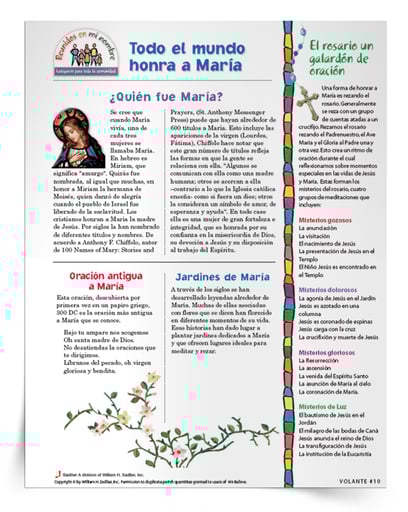 Folletos Honrando a María en todo el mundo