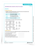 <em>Adverbs</em> Mini Lesson & Practice Sheet