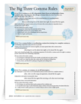 <em>The Big Three Comma Rules</em> Grammar & Writing Tip Sheet