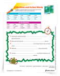 <em>Combining Adjectives and Action Words</em> Activity