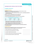 <em>Complex Sentences</em> Mini Lesson & Practice Sheet