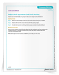 <em>Subject-Verb Agreement Card Stack</em> Grammar Game