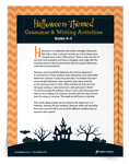 <em>Halloween-Themed</em> Grammar & Writing Activity